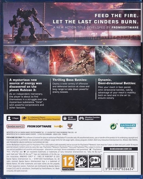 Armored Core VI Fires of Rubicon - PS5 (A Grade) (Genbrug)
